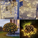 LED Christmas Net Lights for Bushes Outdoor,100 LED 5ftx5ft Waterproof 8 Modes Connectable Mesh Lights for Bushes,Garden,Yard,Trunk,Outdoor Christmas Decorations by GreenHaven Gardens