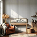 And So Together They Built A Life They Loved Tin Sign Farmhouse Wall Decor Rustic Home Decor Farm House Decorations For Home 4x16 Inch by CozyNest Decor