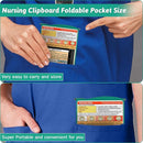 Nursing Clipboard Foldable Clipboard Medical: Edition Cheat Sheets Aluminum 3 Layers Foldable Clipboards Nursing Pocket Size Profile Clip Nurse Clipboards Notepad for Nurses Students and Doctors by TinyTreasures Baby Boutique