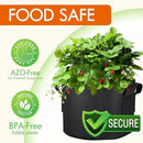 Gardzen 10-Pack 20 Gallon Grow Bags, Aeration Fabric Pots with Handles by GreenHaven Gardens