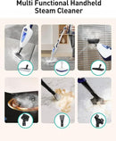 12-in-1 Steam Mop, Fast 15-Sec Heat-Up, 1500W Detachable Handheld Steam Cleaner with 2 Dirt Grip Pads, Removes 99.99% Stubborn Stains for Hardwood Floors, Clothes, Windows, Tiles, Furniture, Blue by CozyNest Decor