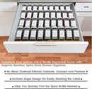 Bamboo Spice Rack Drawer Organizer - 8 Piece Set - 8" or 16" Wide by CozyNest Decor