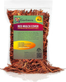 Red Mulch - Retain Moisture and Promote Healthy Root Growth in Your Landscape - 4 QUARTS by GreenHaven Gardens