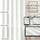 Ivory White Curtains 84 Inch Length 2 Panels for Living Room Curtain for Bedroom Window Total Blackout Off White Drapes 84 Long Boho Farmhouse Linen Black Out Thermal Insulated Curtain Back Tab Pocket by CozyNest Decor