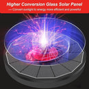 Solar Fountain with Red Flower - Attract Birds - Upgrade 3.5W Solar Bird Bath Fountains, Solar Powered Water Feature Fountain Pump with 7 Nozzles for Hummingbirds, Garden, Pool, and Pond by GreenHaven Gardens