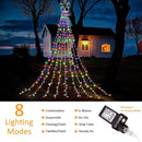 Outdoor Christmas Decorations String Lights, 320 LED 11.5 Ft Waterfall Tree Lights with Snowflake Topper 8 Lighting Modes Christmas Lights for Indoor Outdoor Yard Home Festival Xmas New Year Decor by GreenHaven Gardens