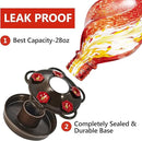 LUJII Ice Cream Shaped Spiral Hummingbird Feeder, Hand Blown Glass, 28 fl.oz, Leak Proof & Rustproof, Includes an Ant Moat for Outdoors Hanging, Unique & Stylish Garden, Outside & Backyard Decor (Red) by GreenHaven Gardens