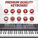 PYLE Electric Piano, Electric Keyboard Piano, Music Keyboard, 61 Keys, Bluetooth, LCD Display, Portable Design, Karaoke Function, Includes Stand, Stool, Book Rack, Headset, Perfect for Beginners by TinyTreasures Baby Boutique