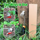Amposei Weeding Artifact Uprooting Weeding Tool, Multifunctional Weeder, Hand Weeder Tool, Stand Up Weed Puller Tool with Handle for Garden Yard Farm Weed Removal (14in, Metal Rubber Handle) by GreenHaven Gardens