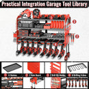 Metal Power Tool Organizer Rack Wall Mount, Garage Tool Drill Storage Shelves with Screwdriver Plier Holder (Red, 8 Drills Holder) by GreenHaven Gardens