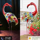 Solar Outdoor Garden Lights,25.3 Inch Height Metal Flamingo Sculptures Garden Statues,Mothers Day Ideal Gifts, Waterproof Path Lights Lawn Stake Ornaments for Patio Pathway Lawn Porch Yard Decoration by GreenHaven Gardens