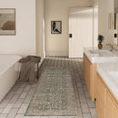 Machine Washable Hallway Runner Rugs: 2'x10' Kitchen Rug Stain Resistant Non Slip Low Pile Soft Carpet Runners for Hallways Indoor Entryway Kitchen Laundry Room Bedroom Bathroom Farmhouse by TinyTreasures Baby Boutique