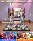 TIK-Tok Dance Mat Game for TV, Christmas Colors Wireless Plug and Play Wrinkle-Free & Non-Slip Electronic Dance Mats, Exercise Dance Pad with Camera for Kids and Adults, Boys & Girls Gifts Toy by TinyTreasures Baby Boutique