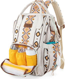 Wrangler Diaper Bag Backpack Aztec Travel Backpack Purses Western Multi-Function Baby Bags for Mom with Waterproof Insulated Pockets by TinyTreasures Baby Boutique
