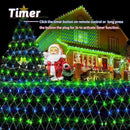 200 LED Christmas Net Lights Outdoor Decorations 3M*2M Mesh Lights Fairy String Lights Plug in with Timer 8 Modes Waterproof for Outside Bush Window Wall Patio Fence Party Decor-Blue and Green by GreenHaven Gardens