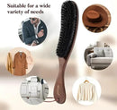 BFWood Clothes Brush - Boar Bristle Lint Brush for Suits, Cashmere, Wool, Velvet, Suede and Pet Hair - Large Black Walnut Wood Handle by CozyNest Decor