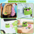 Crochet Kit for Beginners - Frog Family Crochet Kits with Step-by-Step Video Tutorials, Beginner Crochet Kit for Adults and Kids, 2 PCS Frogs and 3 PCS Tadpoles Crocheting Set by TinyTreasures Baby Boutique
