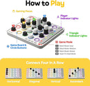 GiiKER Smart Four, 3D AI-Powered 4 in a Row Game, Strategy Board Games with Integrated Referee for 1-2 Players, Travel Games for Ages 6-12 and up, Birthday Gift for Kids Family Game Night by TinyTreasures Baby Boutique