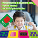 Color & Shape Flashcards, 50 Double-Sided Cards (30 Colors & 20 Shapes) Colorful Cards Educational Learning Tools for Preschool and Toddlers (3 Reclosable Rings Attached) by TinyTreasures Baby Boutique