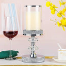 Pillar Candle Holders, Candle Holders for Pillar Candle, Crystal Candlesticks Holder for Home Decor, Wedding, Events, Coffee Dining Table CH048MD by CozyNest Decor