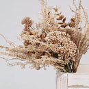 2 Pack Boho Artificial Flowers Plants Bouquet Decoration 13.8inch, Fake Plastic Brown Eucalyptus and Beige Grasses, Faux Floral Arrangement for Wedding Centerpieces Party Home Fall Decor by CozyNest Decor