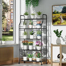 GIOTORENT Plant Stand Outdoor Indoor 5 Tier Metal Waterproof - 53.2" Plant Shelf for Patio, Balcony, Living Room, Large Capacity Tiered Plant Rack, Black by GreenHaven Gardens