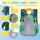 SUN EIGHT Kids Backpack with Plush Toy – Cute & Durable School Bag for Toddlers and Kindergarten by TinyTreasures Baby Boutique