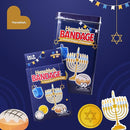 BioSwiss Bandages, Hanukkah Shaped Self Adhesive Bandage, Latex Free Wound Care, Fun First Aid Kit Supplies for Kids and Adults, 50 Count by TinyTreasures Baby Boutique