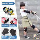 Soft-Style Kids Knee and Elbow Pads with Bike Gloves, Flexible Impact-Resistant Gear for Ages 2-11, Designed for Balance Bikes, Roller-Skating, and Skateboarding by TinyTreasures Baby Boutique