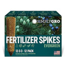 Fertilizer Spikes for Evergreen Trees & Shrubs (12 Spikes - 3.0 Lbs) by GreenHaven Gardens
