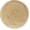 REDEARTH · Cylindrical Pouf Ottoman - Braided Pouffe Accent Sitting Round Footrest for Living Room, Bedroom, Nursery, kidsroom, Patio, Gym; 100% Jute Set of 2 (14.5"X14.5"X16"; Natural) by CozyNest Decor