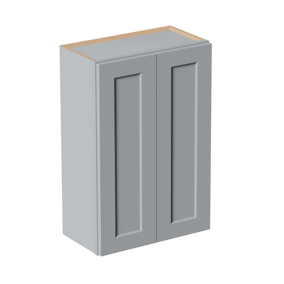 Gray Shaker Solid Wood Wall Cabinet with Soft-Close Doors, photo 6 of 7
