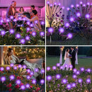 Solar Garden Lights – 16 LEDs Solar Firefly Lights, Purple Swaying Lights Outdoor Waterproof, 2 Pack 8 Heads Garden Decorative for Yard Patio Pathway Lawn Decorations by CozyNest Decor