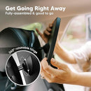 Large Shatterproof Baby Car Mirror, Backseat - Safety Car Seat Mirror for Baby Rear Facing, 360 Wide Crystal Clear View, Accessories for Removable Headrest, Easy Install & Adjustable (Sleek Black) by TinyTreasures Baby Boutique