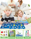 Reusable Sticker Book for Toddlers 2-4 Years, Stickers for Kids, Toddler Sticker Book Ages 1-3, Toddler Craft Activities, Toddlers Travel Toys Ages 2+ Boy Girl Birthday Gifts by TinyTreasures Baby Boutique