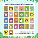 Alphabet Mask Cards, Alphabets ABC Flash Cards with Animal Masks, Giant Letter ABC Animals Faces Flash Learning Flashcards, Interactive and Educational Animals Masks Set (Alphabet Mask Cards, 1) by TinyTreasures Baby Boutique