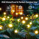 Solar Lights Outdoor Garden Decor: Unique Gardening Gifts for Mom - 4 Pack 32 LED Firefly Solar Powered Lamps - Sway by Wind Outside Waterproof Solar Lights for Yard Pathway Landscape Decorations by GreenHaven Gardens