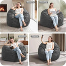 Hobestluk 3FT Bean Bag Chair Giant Bean Bag Chairs for Adults Large Bean Chairs with Removable Cover, Beanbag Chair with Filler, Adult Bean Bag Chairs for Living Room, Bedroom by CozyNest Decor