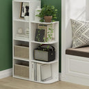Furinno Pasir 3-Tier Corner Open Shelf Bookcase, White by TinyTreasures Baby Boutique