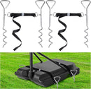 RunNico Basketball Goal Anchor, Heavy Duty Basketball Hoop Tie Down Kit, Court Setup Ground Stakes with Adjustable Straps for Basketball Mounting Trampoline Swing Tent by TinyTreasures Baby Boutique