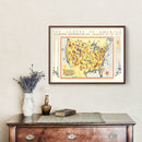 Vintage Boy Scouts Jamboree Map, 1935