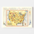 Vintage Boy Scouts Jamboree Map, 1935