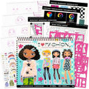 Fashion Angels I Love Fashion Sketch Portfolio, Includes Sketch Pad with Stencils & Stickers, Fashion Design Sketch Book for Girls, Ideal Drawing Kit for Kids by TinyTreasures Baby Boutique