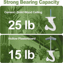 6 pcs Ceiling Hooks for Hanging Plants,Hanging Hanging Lights Metal Small Hooks,Indoor Outdoor Wall Heavy Duty Plant Hanger Swag Hook by GreenHaven Gardens
