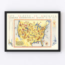 Vintage Boy Scouts Jamboree Map, 1935