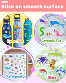 Benresive Reusable Sticker Books for Kids 2-4, Sticker Books for Toddlers 1-3 2-4, Toddler Travel Toys Activities Crafts Gifts - Ocean by TinyTreasures Baby Boutique