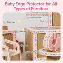 Edge Protector for Baby 6.5ft Soft Protective Foam Cushion Furniture Edge and Corner Guards Baby Child Proofing Cartoon Digital Pattern Odorless Safe for Table,Fireplace,Countertop by TinyTreasures Baby Boutique
