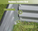 Domi Galvanized Raised Garden Bed, Outdoor Planter Garden Boxes Large Metal Planter Box for Gardening Vegetables Fruits Flowers, Silvery (6x3x1ft) by GreenHaven Gardens
