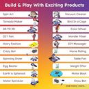 Butterfly EduFields STEM Kit for Kids Ages 6-12 | Build 20+ Motor Machines & DIY Engineering Projects | Science Gift for Boys & Girls | Robotics & Learning Toy by TinyTreasures Baby Boutique
