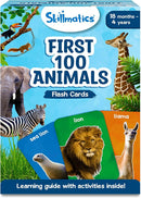 Skillmatics Thick Flash Cards for Toddlers - First 100 Animals, Montessori Toys, Preschool Learning Activities, Learning Aids, Gifts for Kids Ages 1, 2, 3, 4 Years by TinyTreasures Baby Boutique